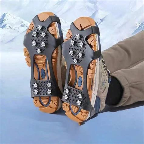 Crampons antidérapants à 8 dents Sur chaussures pour la glace et la