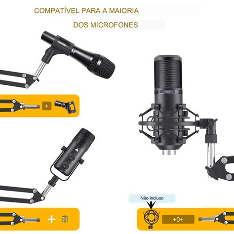 Suporte De Bra O Articulado De Suspens O De Microfone Maono Para