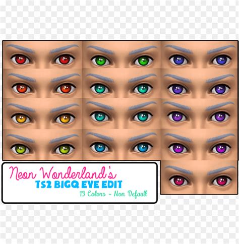 Sims Neon Eyes Png Transparent With Clear Background Id Toppng