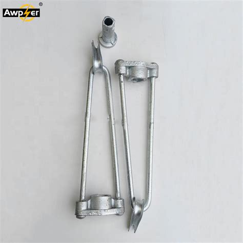 Hot DIP Galvanized M Bow Stay Rod With Thimble Clamp And Tension Clamp