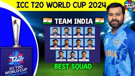 Icc T20 World Cup 2024 Team India New Squad India T20 Squad 2024