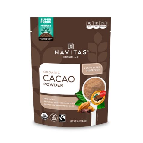 Navitas Naturals Organic Chocolate Cacao Powder 16 Oz Kroger