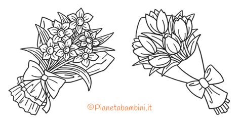 Disegno Mazzo Di Fiori Facile Mazzo Di Fiori Da Colorare Tuttodisegni