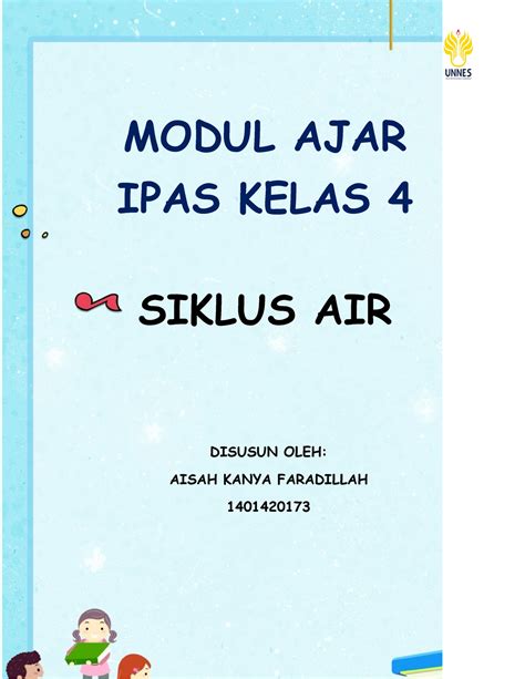 Modul Ajar Modul Ajar Ipas Kelas 4 Siklus Air Disusun Oleh Aisah Kanya Faradillah 1401420173