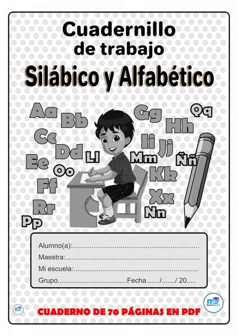 Cuadernillo De Trabajo Silábico Alfabético I Material Educativo Libros De Lectoescritura