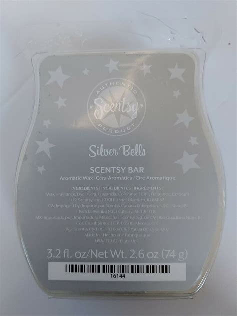 Scentsy Scents Silver Bells One Wax Bar 32oz Ebay