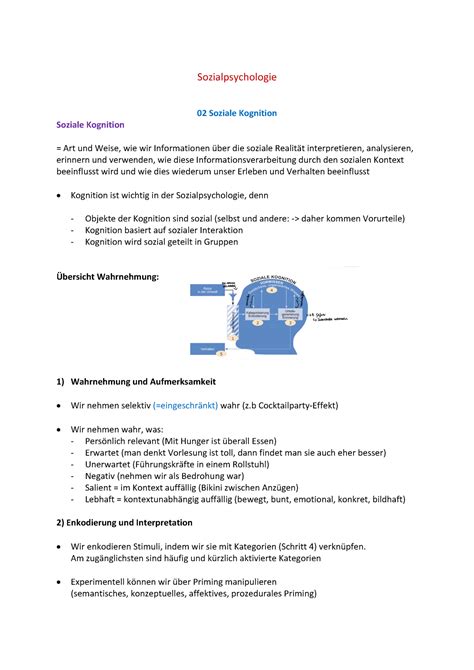 Sozialpsychologie Zusammenfassung Sozialpsychologie 02 Soziale