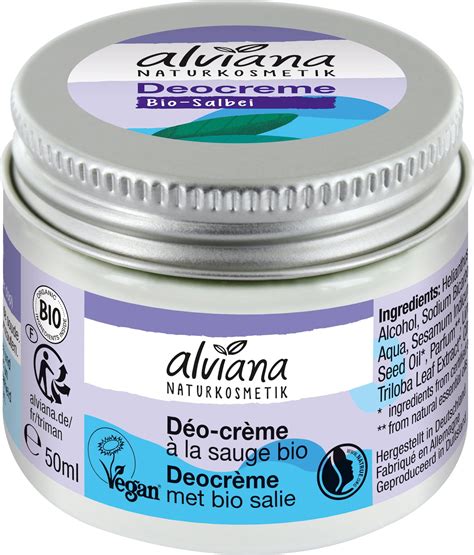 Alviana Naturkosmetik Deocreme Bio Salbei Ml Ecco Verde Onlineshop