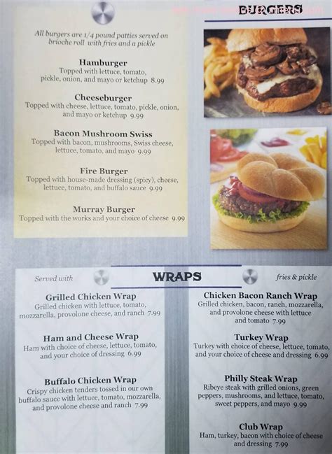 Online Menu of Murrays Restaurant & Bar Restaurant, Keyser, West ...
