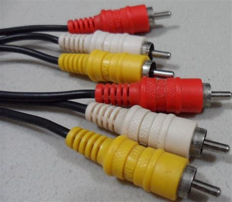 Cable Rca Plug Macho A Macho Plug Audio Y Video En