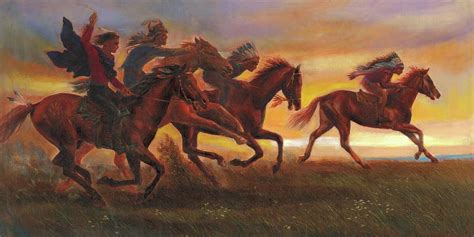 Native American Riding Horse Painting Nbkomputer