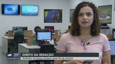 Jornal da EPTV 1ª Edição São Carlos Araraquara Vestibular da Unesp