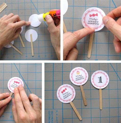 How To Make Cupcake Toppers A Photo Tutorial Chickabug Cupcake