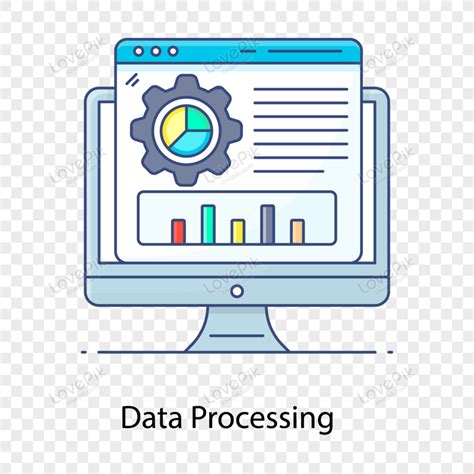 Data Processing Flat Outline Vector Performing System Operation Icon