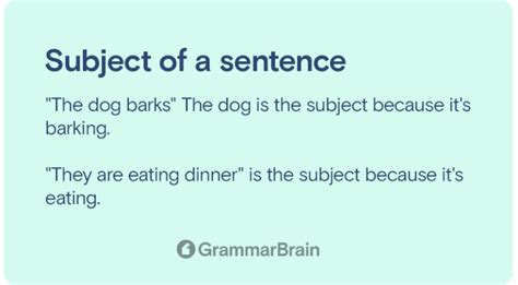 What is the Subject of a Sentence? (Definition, Examples, How to Find ...