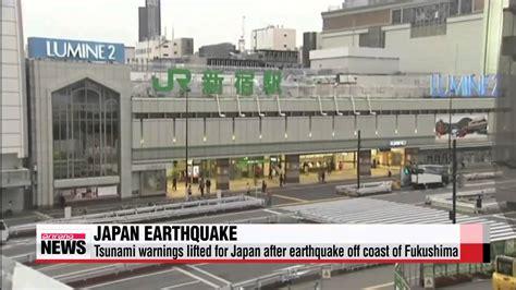 Tsunami Warnings Lifted For Japan After Earthquake Off The Coast Of