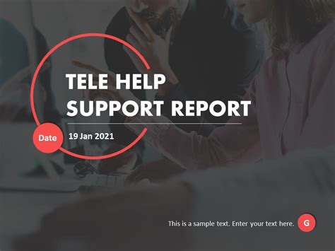 Tele HelpDesk Support PowerPoint Template