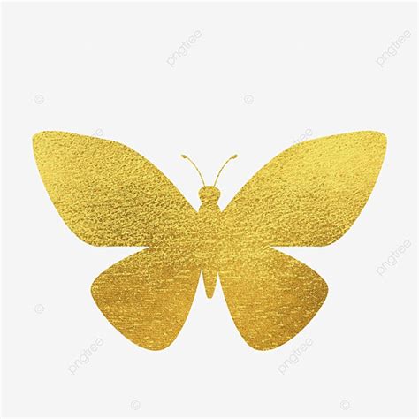 Corte De Papel De Mariposa Dorada Png Dibujos Dorado Mariposa Insect