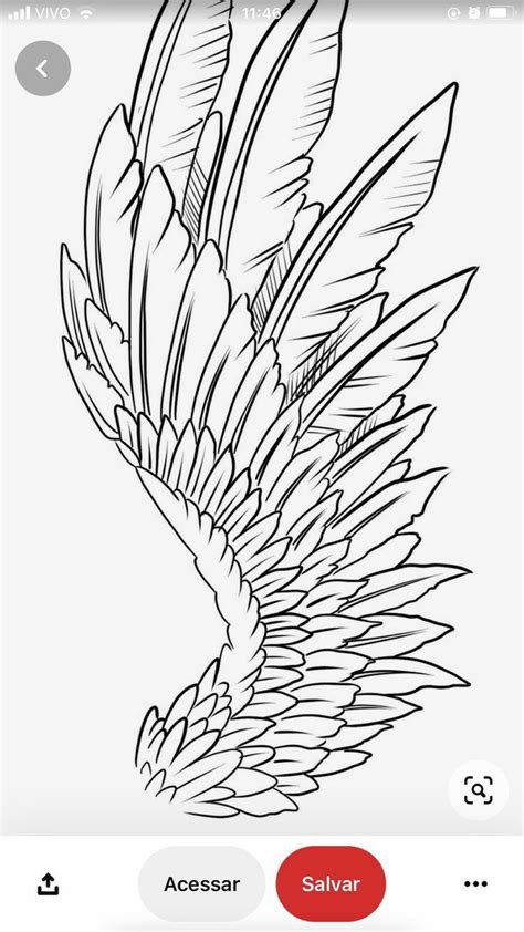 Pin On Egyptian Tattoo Wings Drawing Wings Art Tattoo Stencil Outline