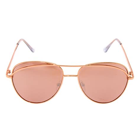 Rose Gold Tone Aviator Sunglasses Icing Us