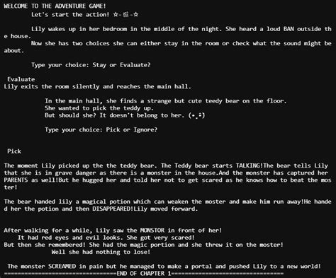 How To Create A Text Based Adventure Game In Python Askpython