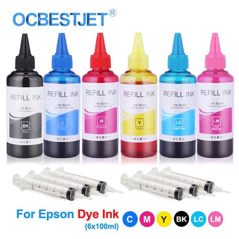 600ml Universal Dye Ink Bottle For Epson Stylus 1390 1400 1430 1500w