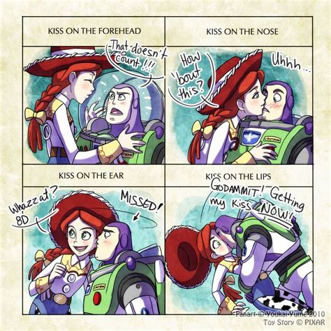 Buzz+Jessie: Kiss Meme by YoukaiYume on DeviantArt | ディズニーの使える壁紙, ディズニー, 壁紙