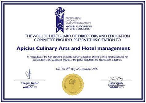 Apicius Culinary Arts School Joins Forces With Worldchefs A Culinary