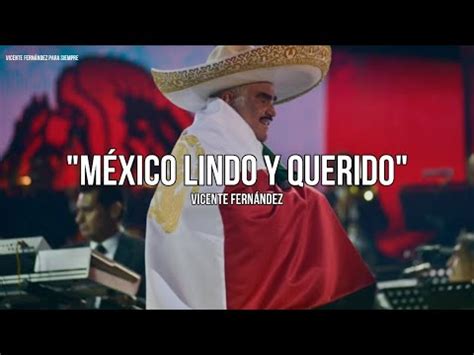 Vicente Fernández México Lindo Y Querido Letra Lyrics YouTube Music