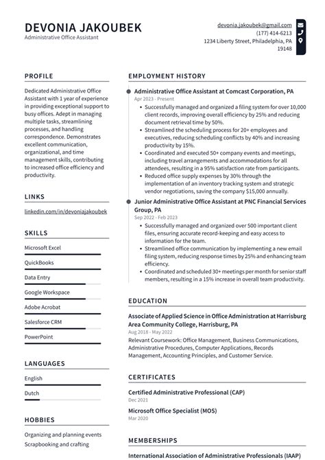 Top 18 Administrative Office Assistant Resume Objective Examples