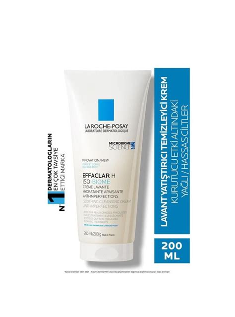 La Roche Posay Effaclar H Iso Biome Lavant Temizleyici Krem 200 Ml