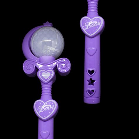 9 Light Up Spinning Princess Wand Purple GlowUniverse