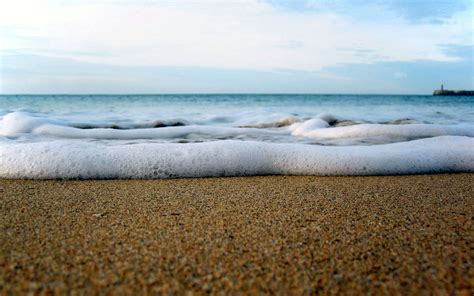 Wallpaper Laut Teluk Batu Pantai Pasir Horison Awan Lautan