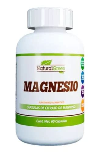 Citrato De Magnesio Natural Green Capsulas Mercadolibre