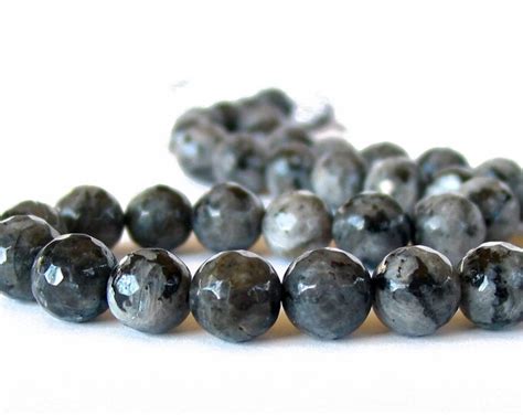 Mm Mm Mm Mm Mm Larvikite Black Labradorite Faceted Gemstone