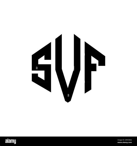 Svf Letter Logo Design With Polygon Shape Svf Polygon And Cube Shape