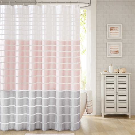 Demi Shower Curtain In Blush Pink Shower Curtains Gray Shower