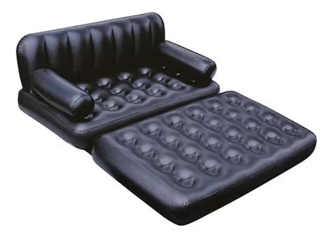 Sillon Inflable Sof Cama Cm Multiusos En Bestway Color Negro