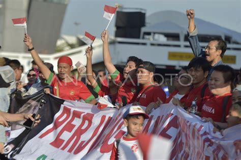 SUPORTER TIMNAS INDONESIA ANTARA Foto