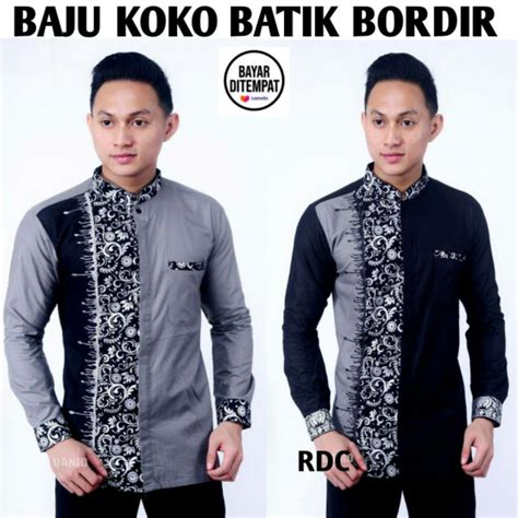 Jual Kemeja Koko Lengan Panjang Baju Muslim Koko Modern Gus Azmi