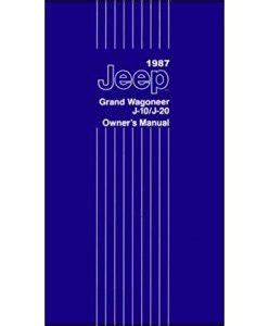 Bishko Automotive Literature Jeep Grand Wagoneer Owners Manual