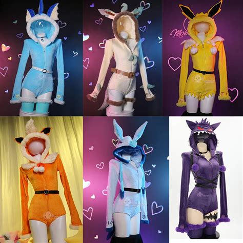 Anime Vaporeon Cosplay Costume Pour Femme Costume De Batterie Capuche