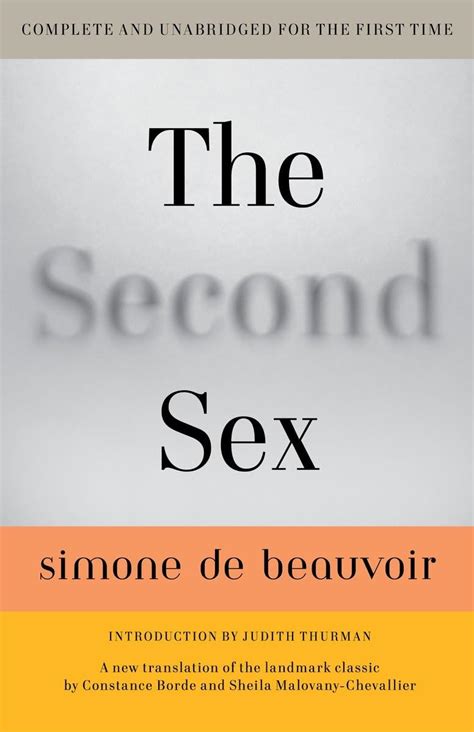 The Second Sex 9780307277787 De Beauvoir Simone Borde