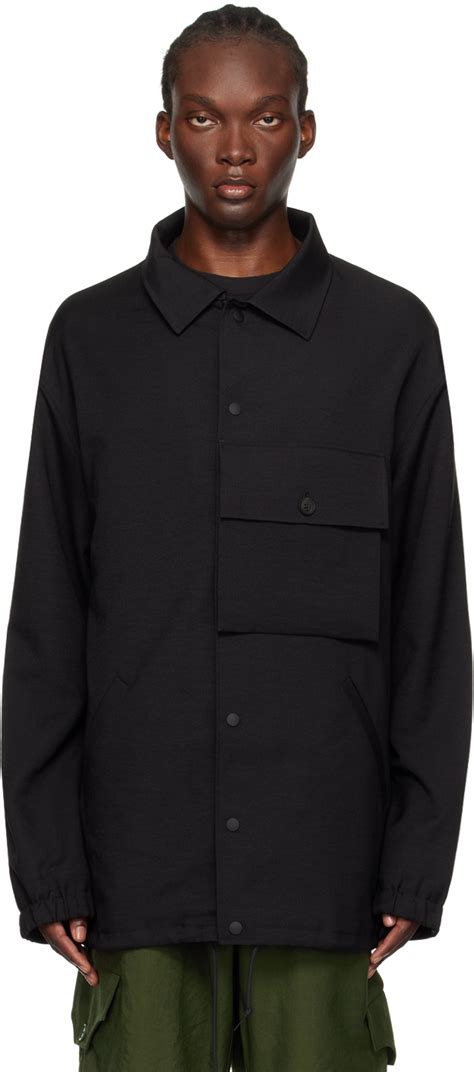 Y 3 Black Sport Uniform Jacket SSENSE