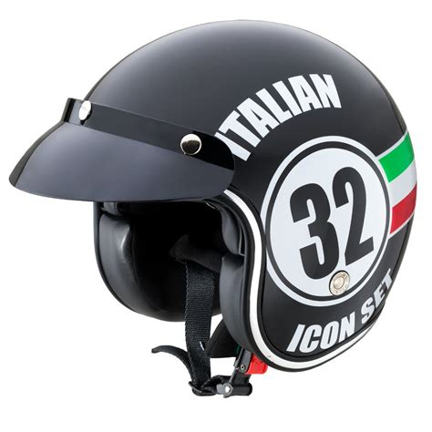 Kask motocyklowy otwarty W TEC Café Racer Italian 32 XL 61 62 W TEC