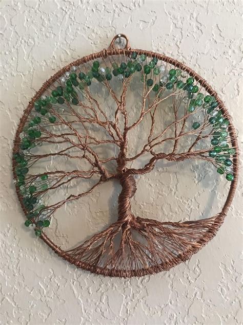 Inch Handmade Copper Wire Tree Of Life One Of A Kind Etsy