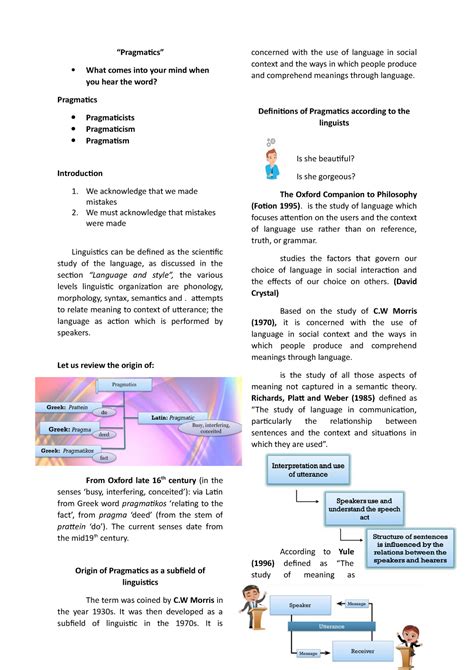 Pragmatics Lesson Gender And Society Pangsu Studocu