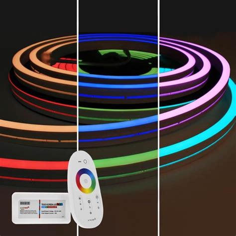 3 mètres RGB Neon LED Flex Maxi Straight Ensemble complet d éclairage