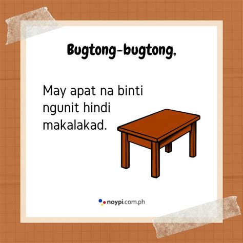 Bugtong, Bugtong: 490+ Mga Halimbawa ng Bugtong na may Sagot | Tagalog ...