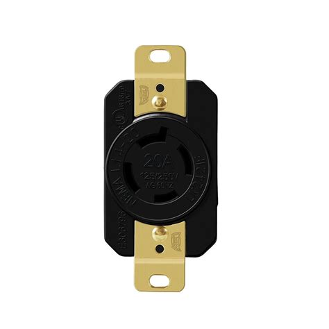 ENERLITES NEMA L14 20R Flush Mounting Locking Receptacle For Generator